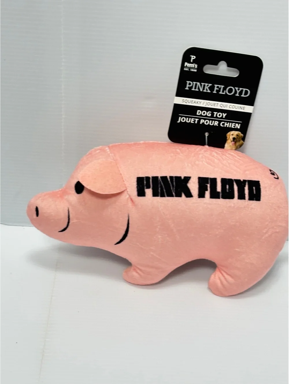 Pink Floyd Pig Squeaky Plush Pig Dog Toy
